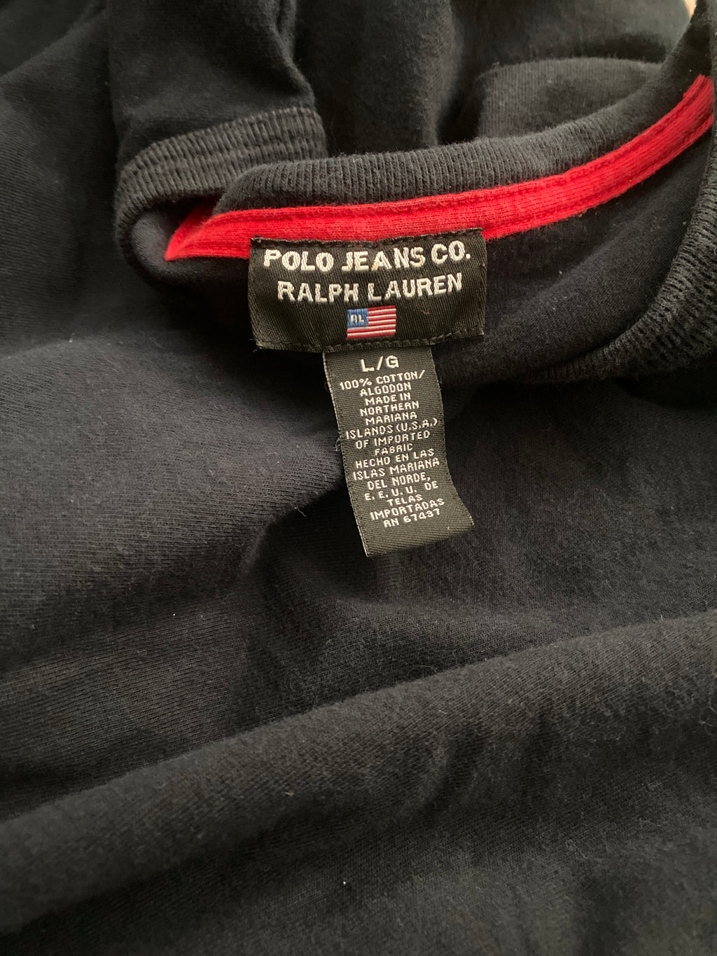 90s PRL polo jeans company long sleeve tee