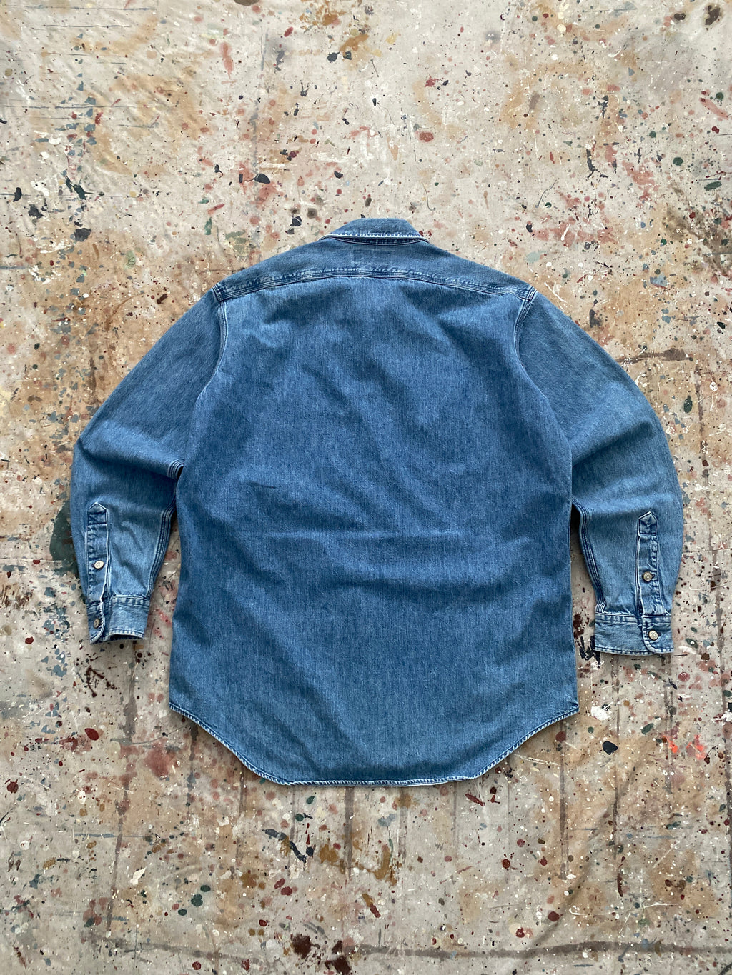 90s PRL dungaree work shirt